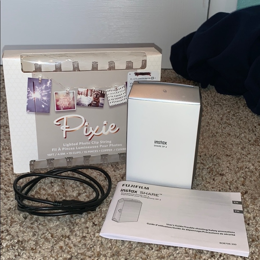 Instax with hanging lights!